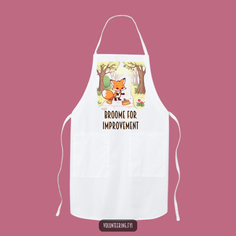 Funny Fox Apron: Kitchen Hero's Humorous Guide to a Tidy Workspace