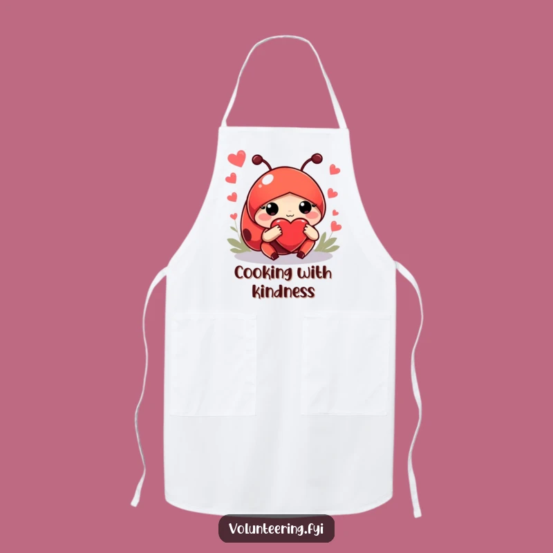 Funny Ladybug Guide Apron - Hilarious Helpful Character Kitchen Gift