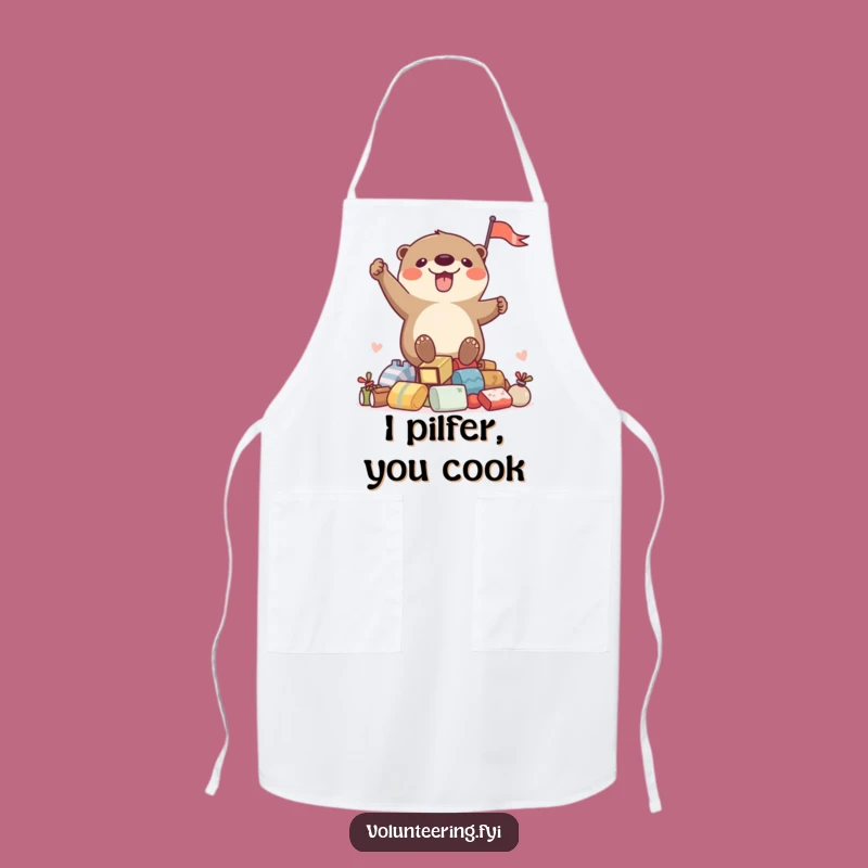 Funny Chef Otter Apron - Cook Up Some Laughs in the Kitchen