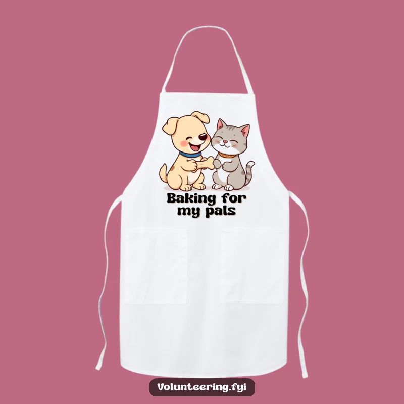 Funny Dog & Cat Bone Apron - Kitchen Humor & Pet Lover Gift