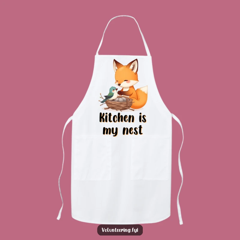 Funny Fox Baker's Apron: Create with Kindness and Woodland Flair