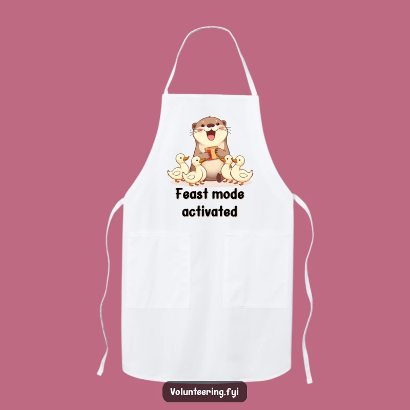 Funny Otter & Ducks Apron - Kitchen Sharing Humor Gift