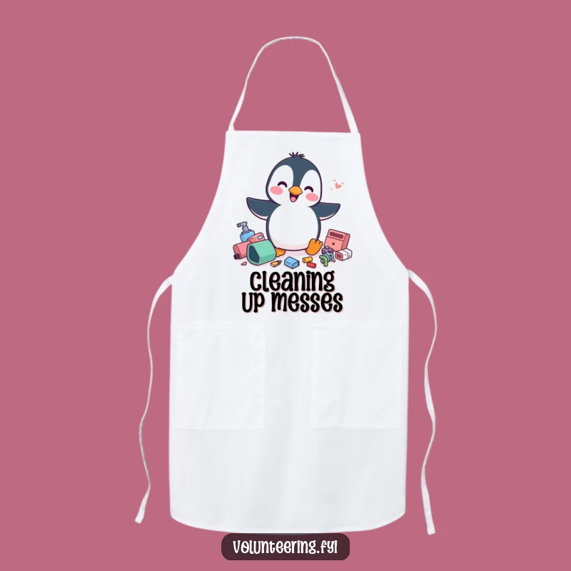 Funny Penguin Apron: Cook with Order, a Cheerful Kitchen Gift