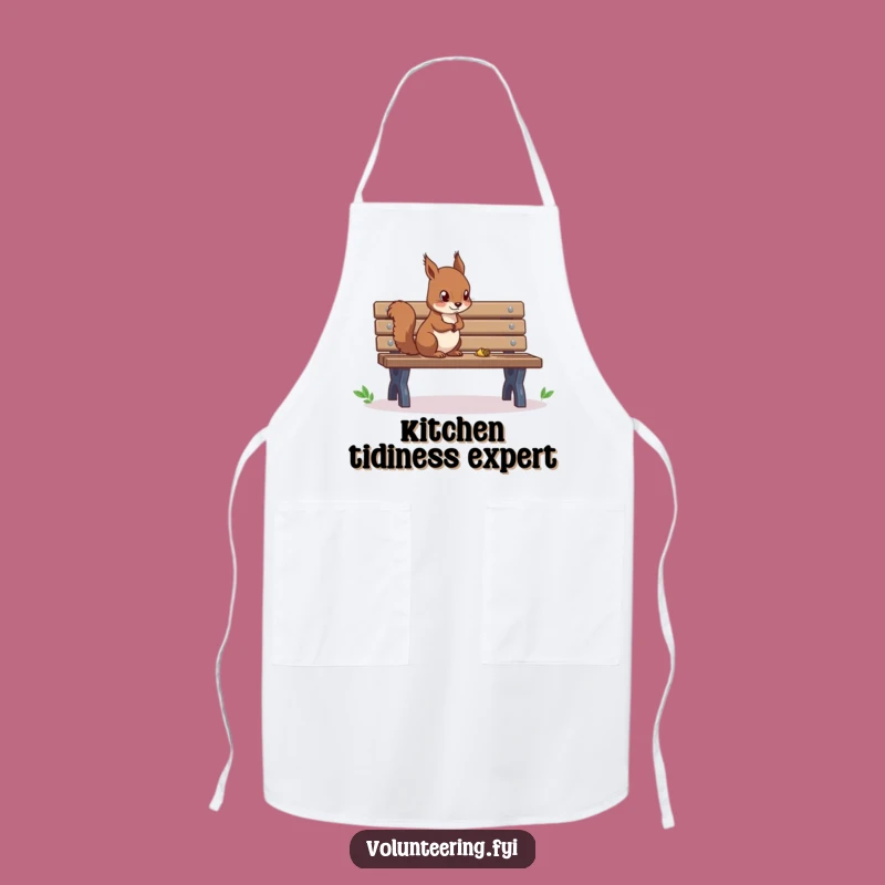 Funny Squirrel Cleaning Apron: Keep Tidy with Nature's Helper