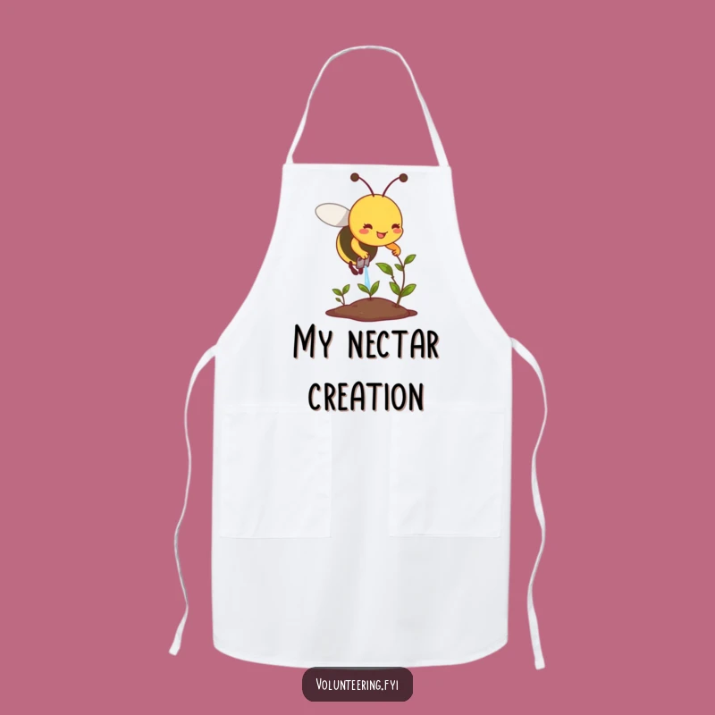 Funny Bee Plant Care Apron - Humorous Kitchen Wear for Gardeners