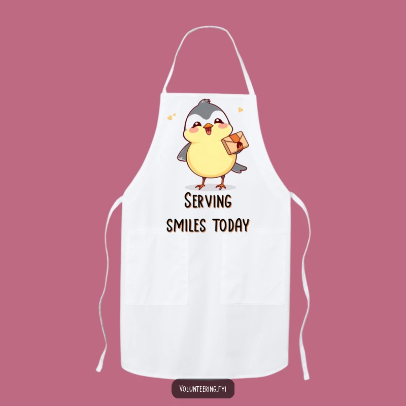 Funny Chickadee Delivery Apron - Comical Kitchen Fun & Gift