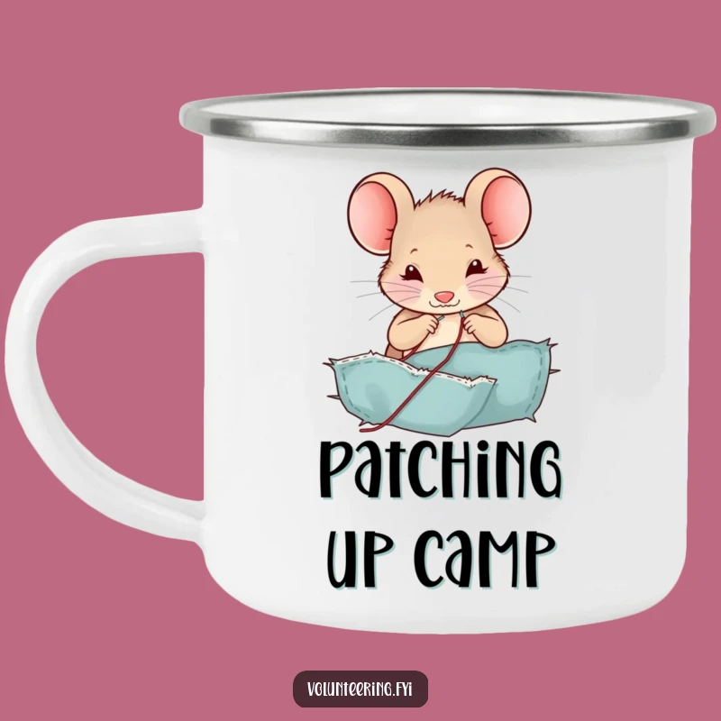 Funny Mouse Camping Mug: Cozy Campfire Crafts and Coffee Gift