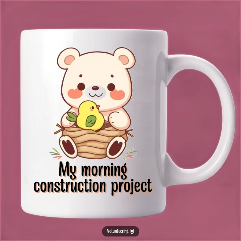 Funny Bear & Bird Nest Mug: The Perfect Hilarious Gift for Nature Lovers Who Cherish Friendship