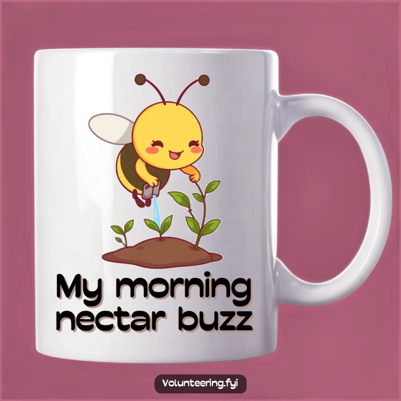 Funny Bee Plant Care Mug - Humorous Gardener's Gift for Plant Lovers