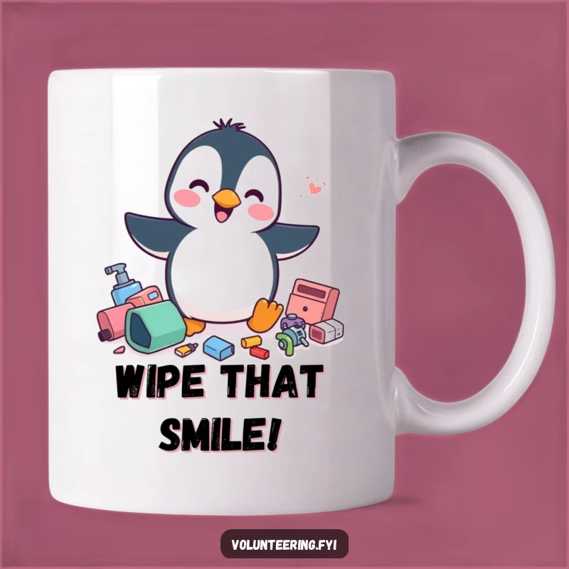 Funny Penguin Tidy Mug: Organized Fun, Perfect Gift for Neat Freaks