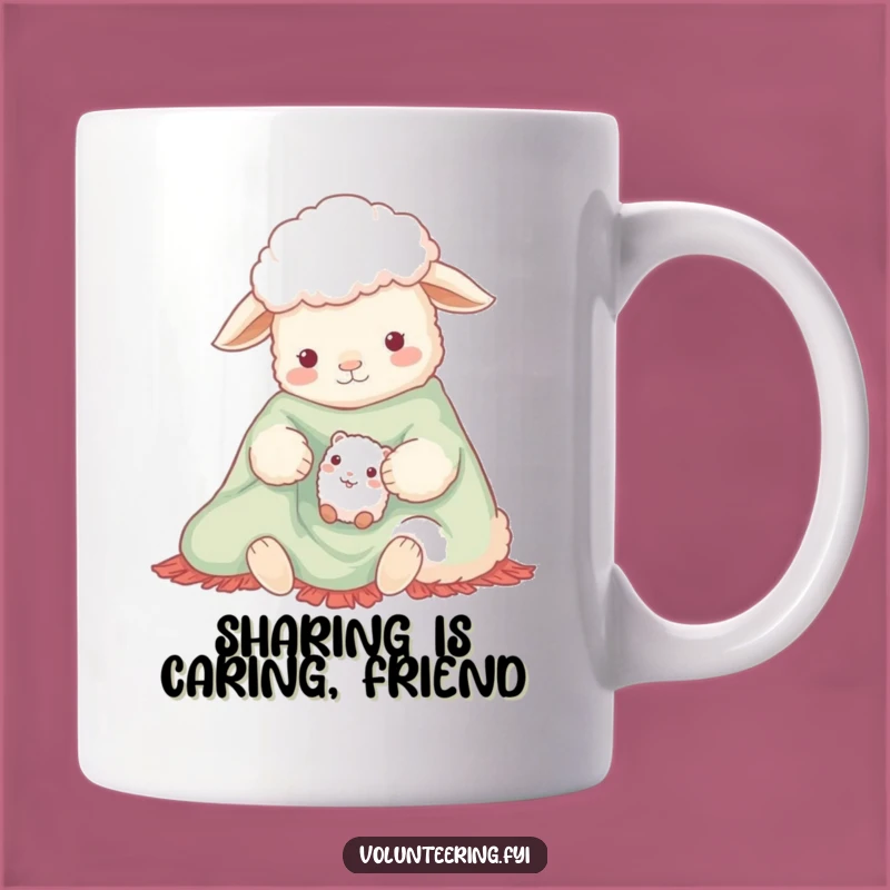 Funny Sheep and Creature Cozy Blanket Mug - Adorable Comfort Gift