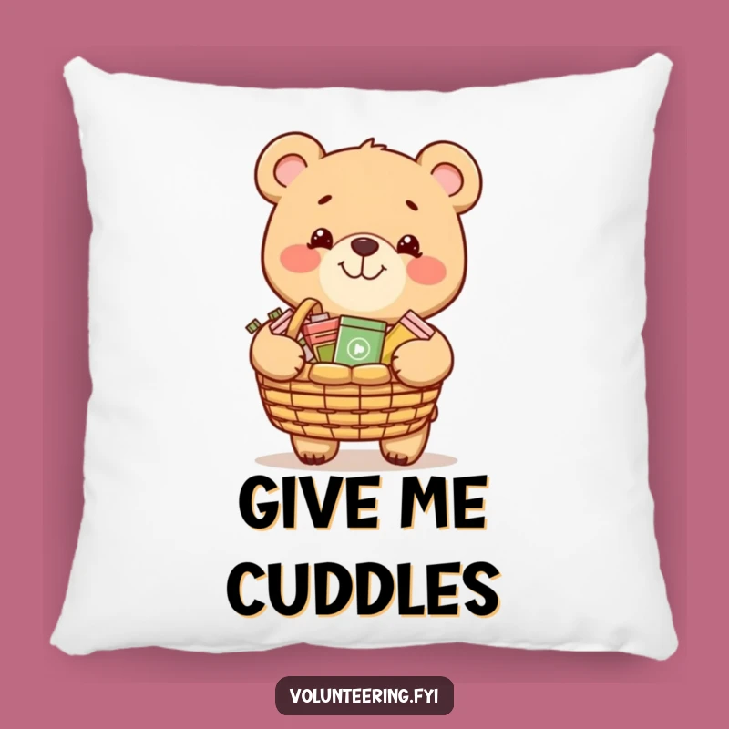 Funny Bear Hug Pillow: Cozy Charity Comfort for Kind Souls