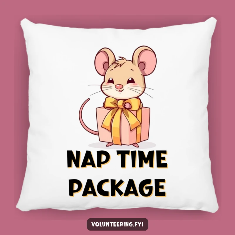 Funny Mouse Gift Pillow: Cozy Up with Hilarious Detailed Comfort