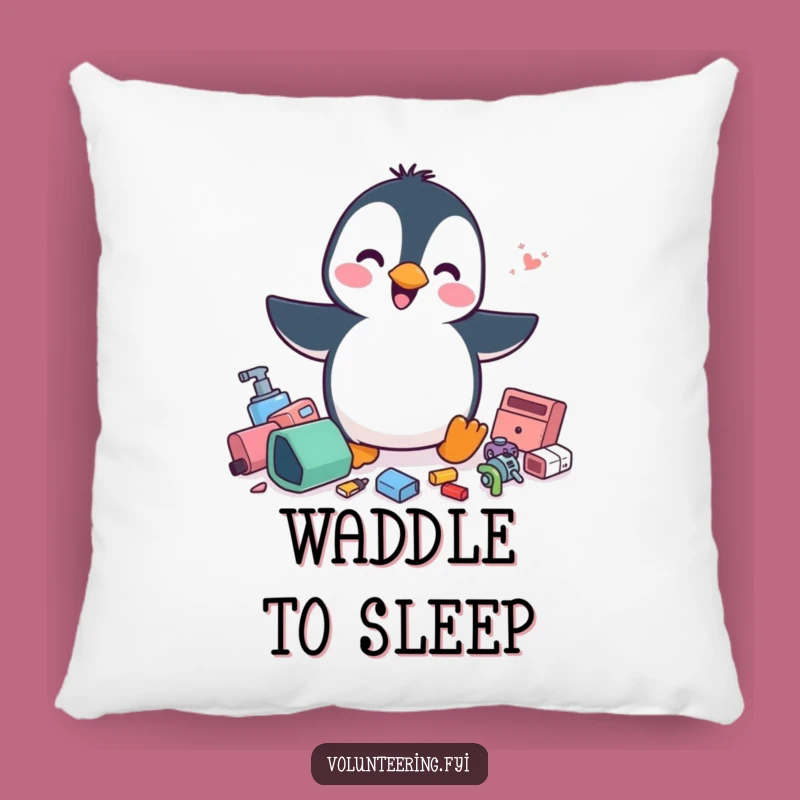 Funny Penguin Pillow: Cozy Tidiness, a Sweet Gift for Order