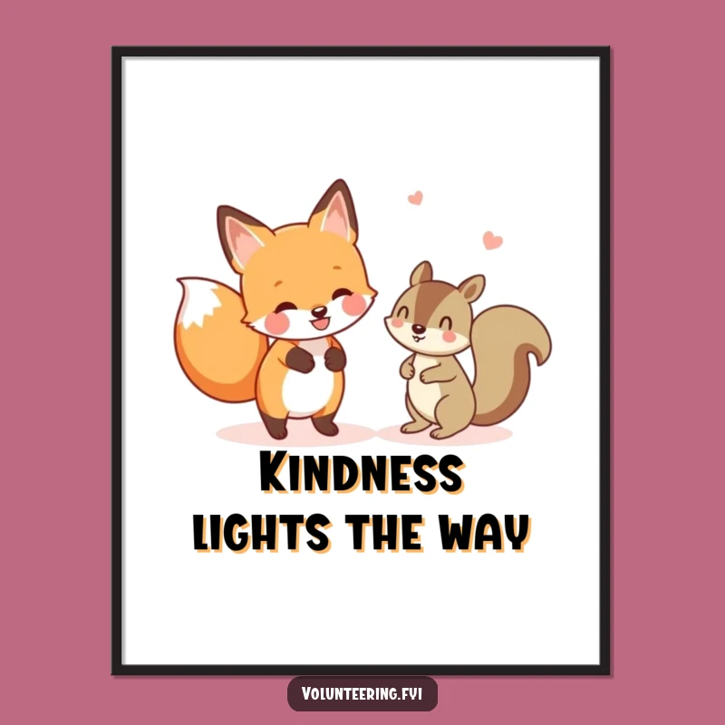 Funny Fox & Squirrel Digital Art - Instant Helpful Humor