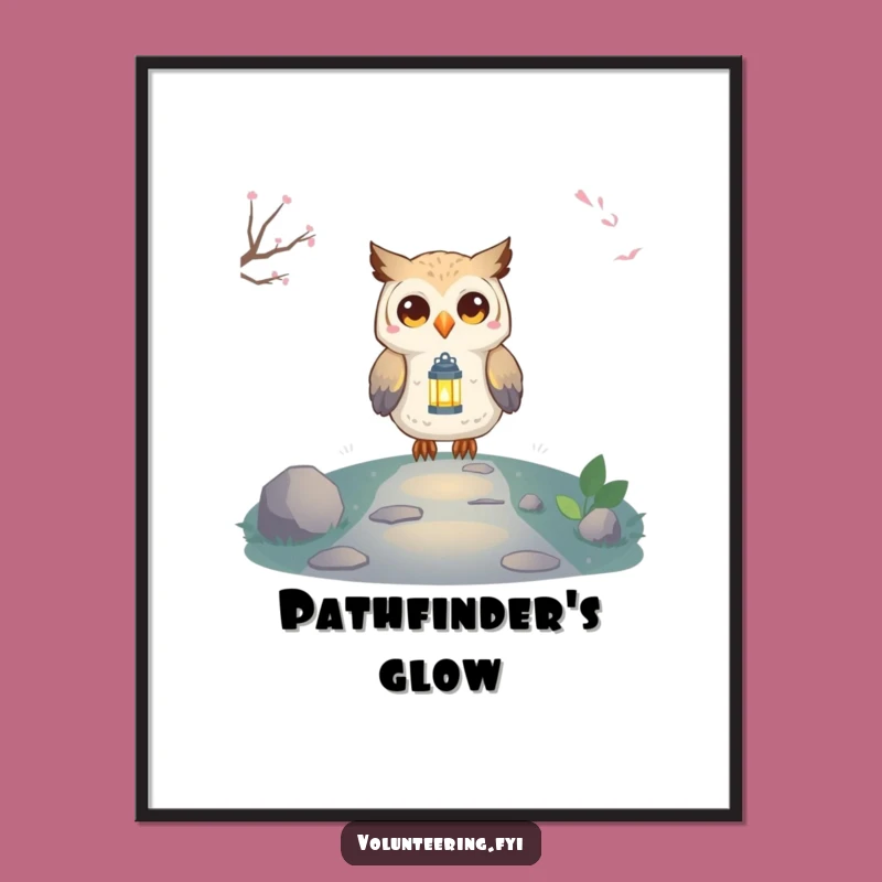 Funny Owl Lantern Digital Art: Instant Download, Wise Guidance Decor, Perfect Gift