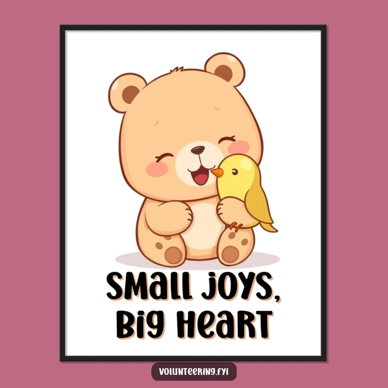 Funny Bear & Bird Digital Art - Instant Giggling Humor