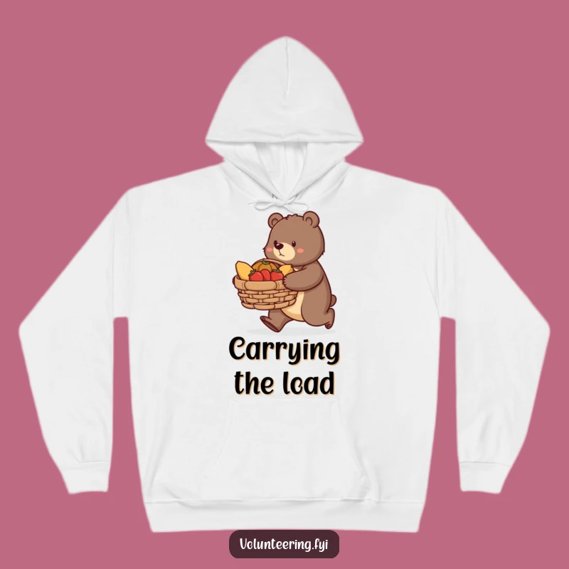 Cozy Funny Bear Charity Hoodie: Warm Hearts with Generous Action