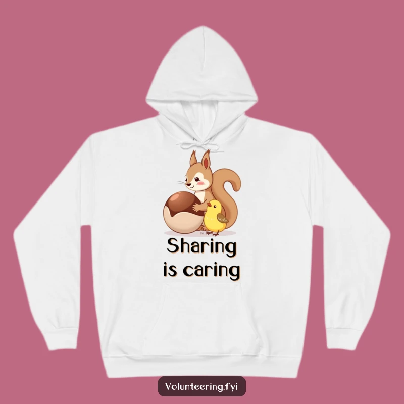 Cozy Funny Squirrel & Bird Hoodie - Warmth of Friendship Gift
