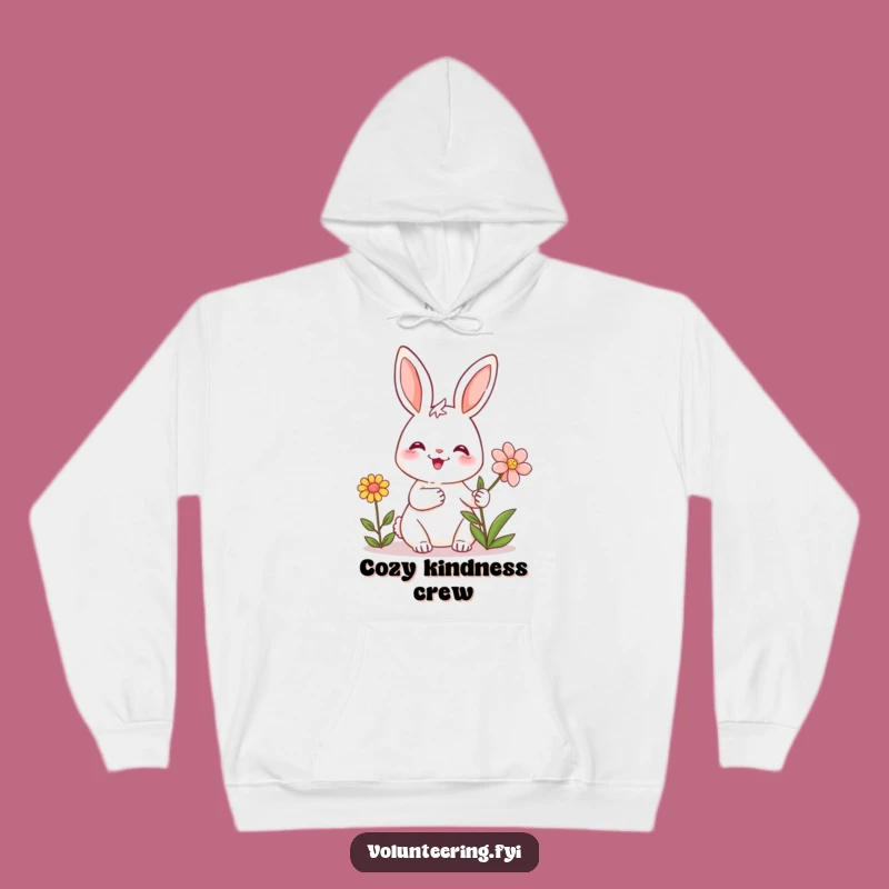 Funny Bunny Hug Hoodie: Stay Cozy with This Hilarious Friendship Design