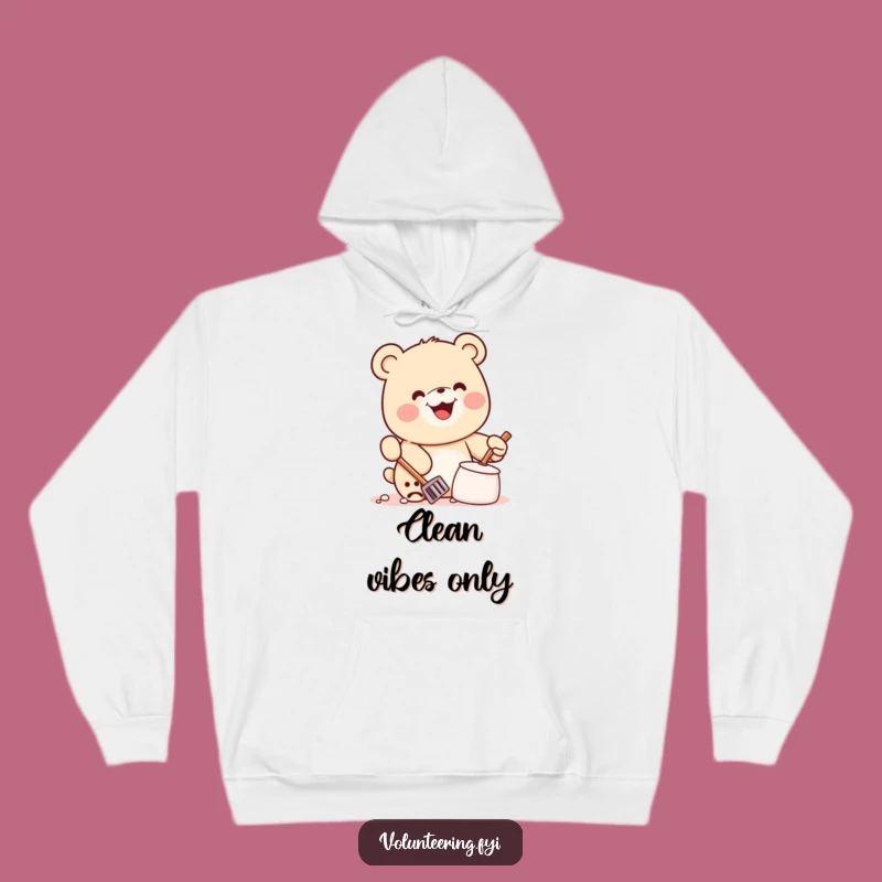 Funny Kawaii Bear Hoodie: Cozy Eco-Warrior Sweatshirt, Super Cute Funny Gift for All