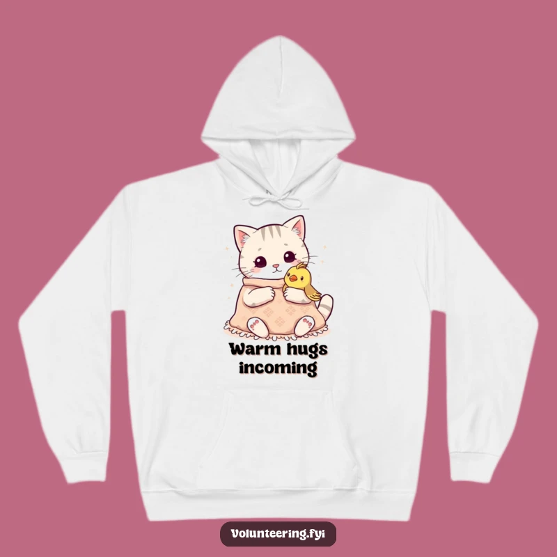 Funny Kawaii Cat Knitting Hoodie: Snuggly Warmth for Chilly Days, Delightful Funny Gift