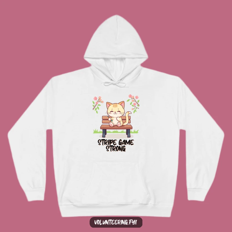Funny Kawaii Cat Painting Hoodie, Cozy Artist Comfort, Ultimate Gift