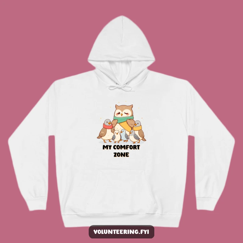 Warm & Funny Owl Hoodie: Sharing Blankets with Pigeons' Comfort