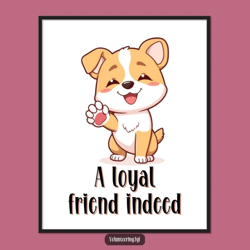Funny Printable Dog Wall Art: Free Printable Downloadable Canine Friendship!