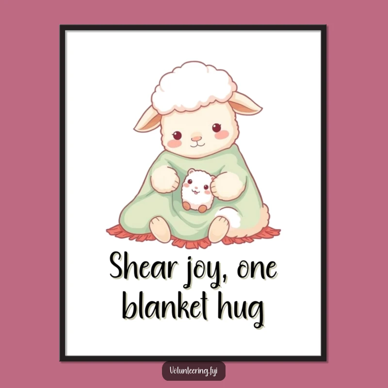 Free Printable Wall Art: Gentle Sheep & Friend for Cozy, Artful Ambiance