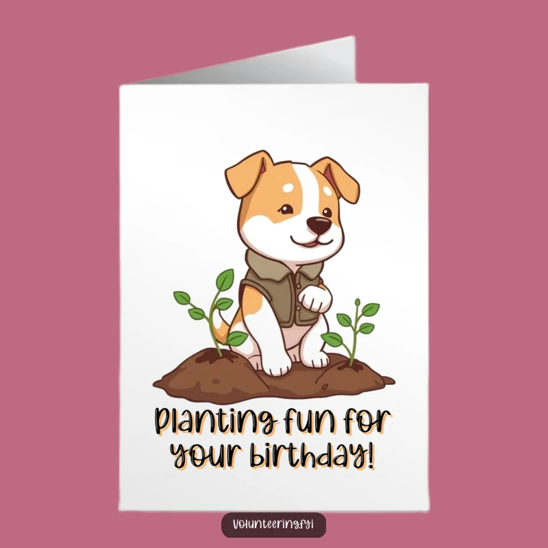 Free Printable Dog Birthday Card: Funny Downloadable Gift for Action-Takers