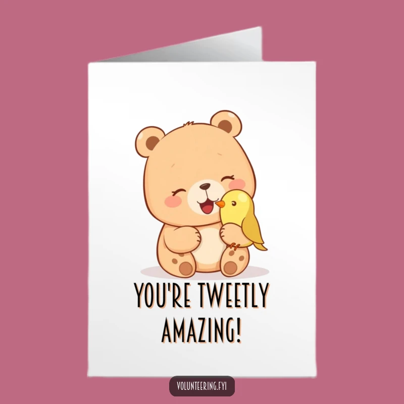 Free Printable Bear Congrats Card: Gentle Touch Humor, Downloadable Gift