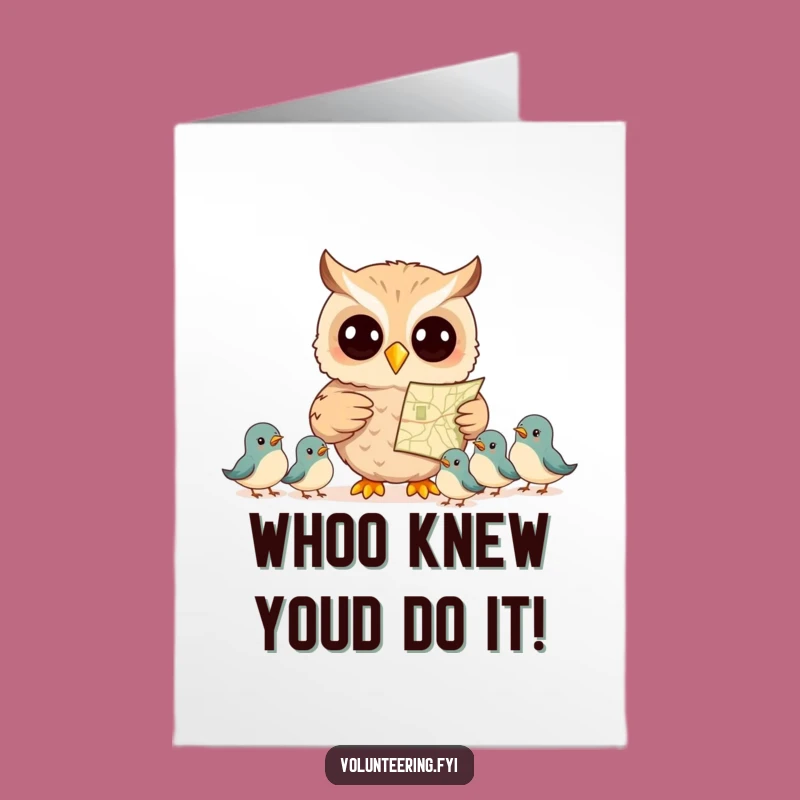 Free Printable Congrats Card: Owl Navigates Success for New Adventures