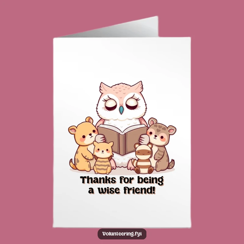 Free Printable Kawaii Owl Thank You Card: A Peaceful Way to Express Gratitude