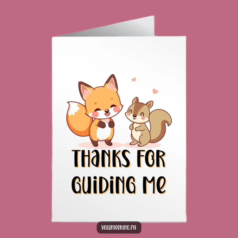 Free Printable Fox Thank You Card: Helpful Friend Humor, Downloadable Gift