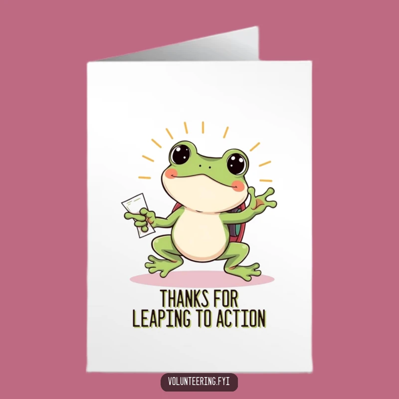 Free Printable Thank You Card: Frog Shares Info, Heartfelt DIY Downloadable Gift
