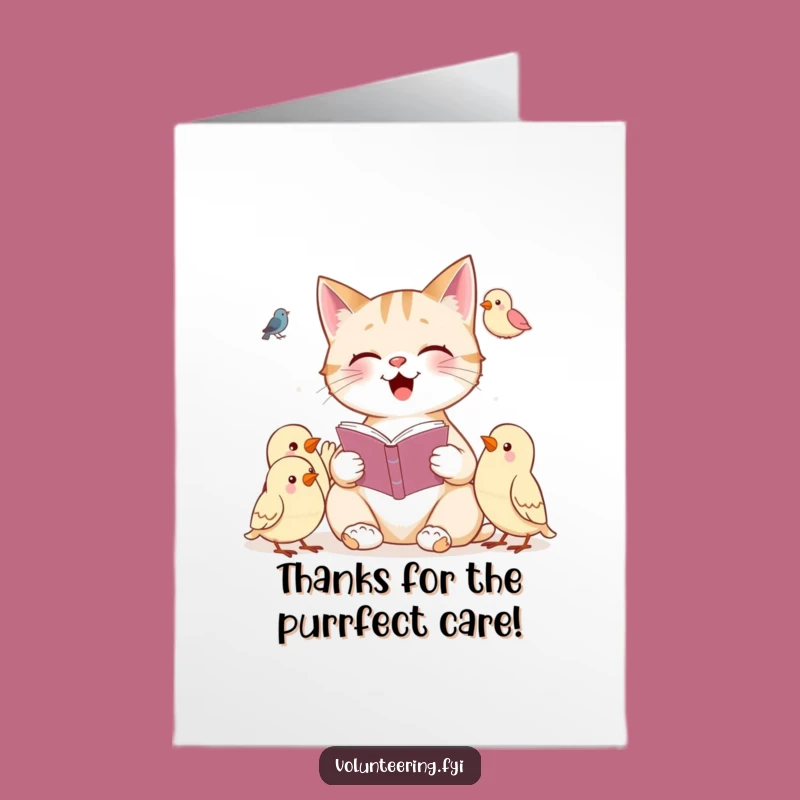 Free Printable Cat Thank You Card: Sweet Downloadable Appreciation