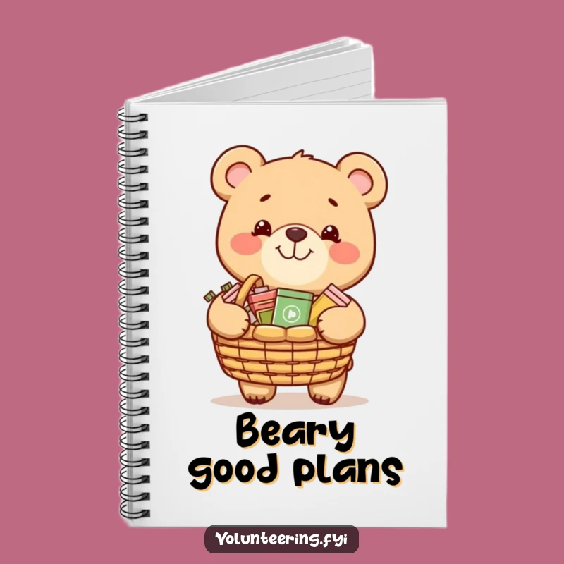 Funny Bear Giving Notebook: Jot Down Ideas with Generous Flair