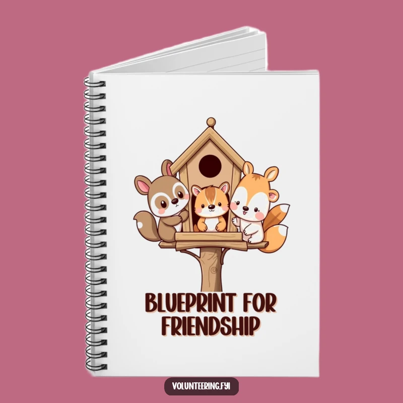 Funny Animal Friends Birdhouse Notebook: Jot Down Ideas with Hilarity