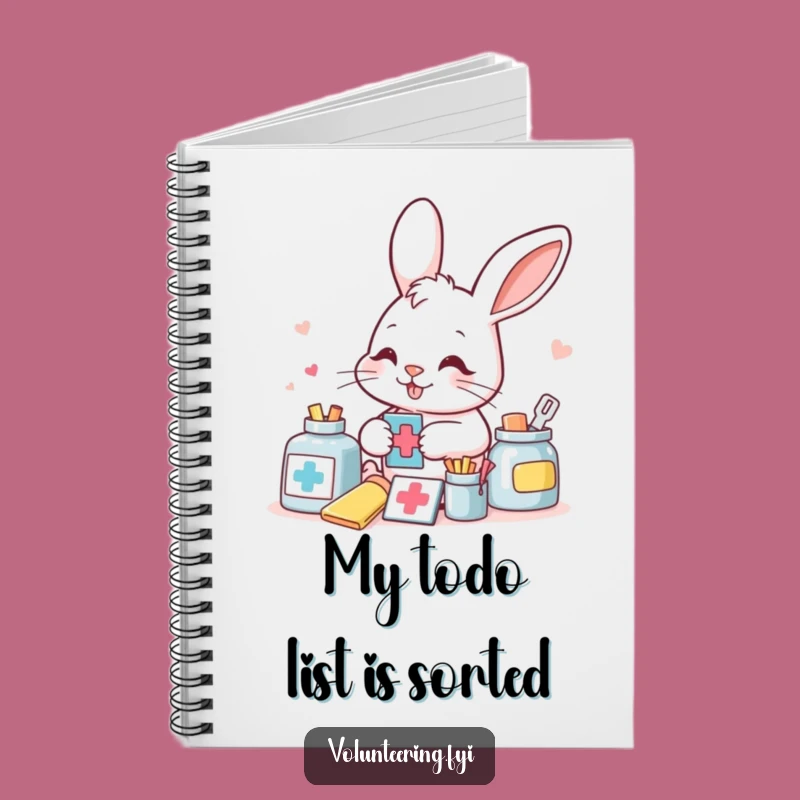 Funny Bunny Aid Worker Notebook: Jot Down Plans with This Hilarious Organized Journal