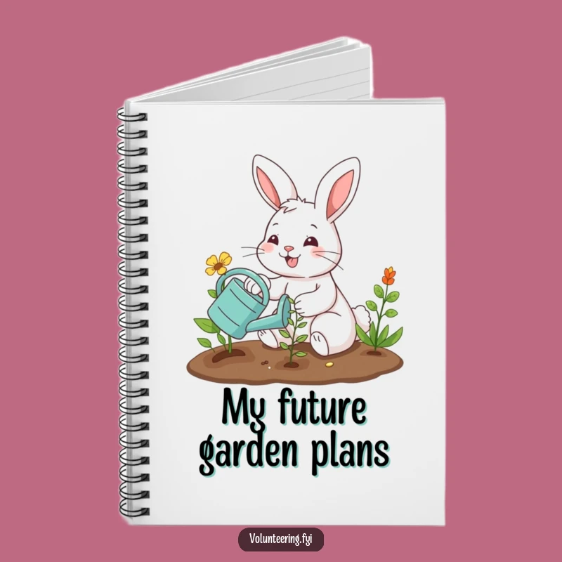Funny Bunny Gardener Notebook - Journal Planting Humor
