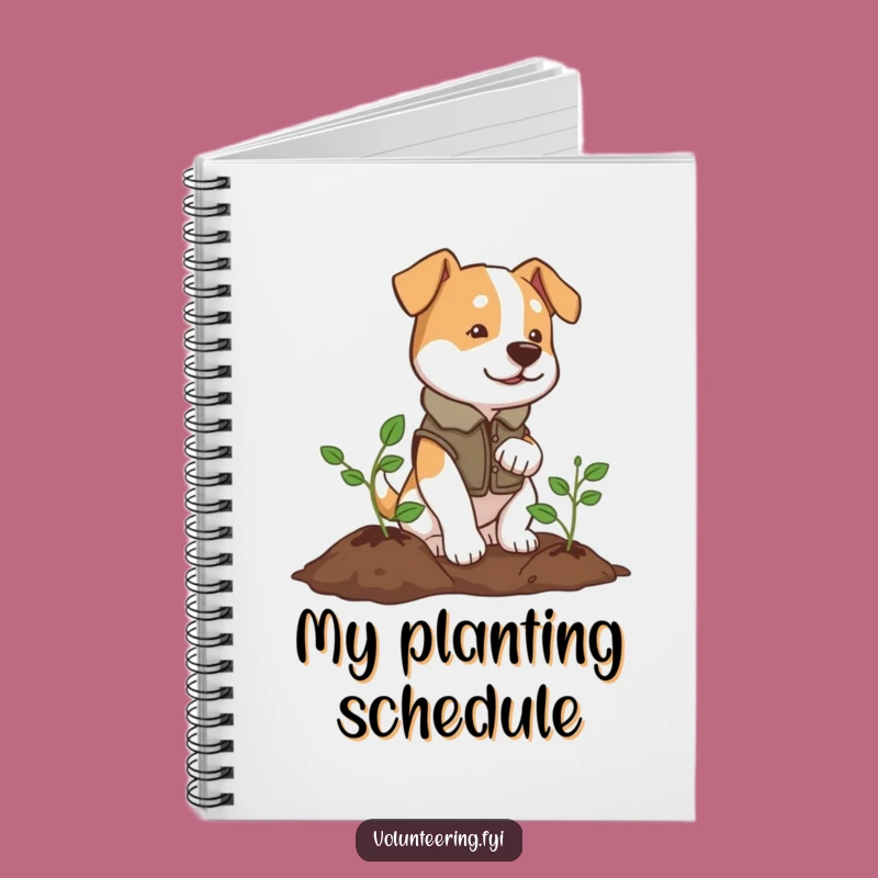 Funny Dog Planter Notebook: Determined Friend Jotting Ideas