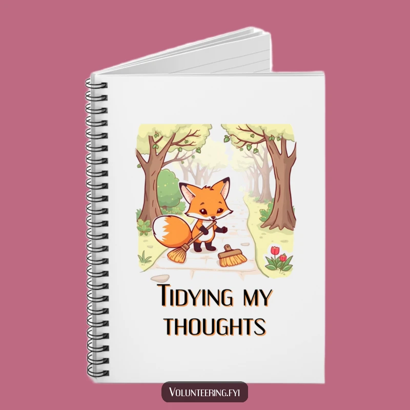 Funny Fox Notebook: Jot Down Ideas with Humorous Park Cleaning Flair