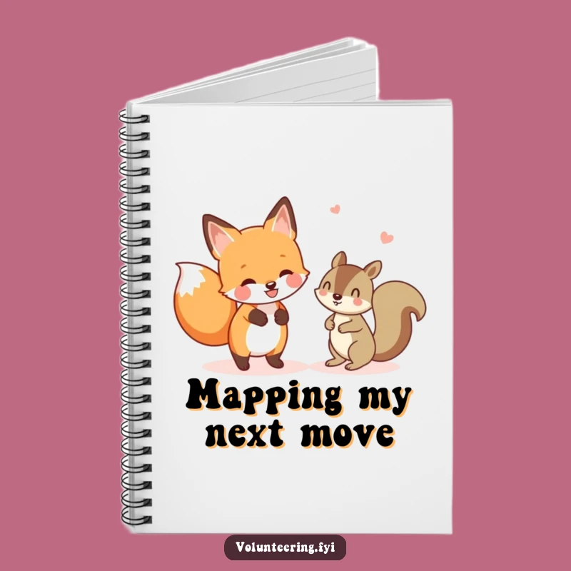 Funny Fox & Squirrel Notebook - Journal Helpful Humor