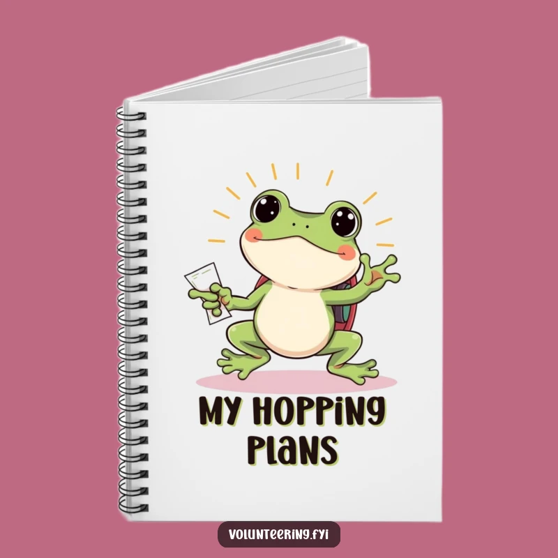 Funny Frog Notebook: Jot Down Ideas with Energy, a Perfect Gift