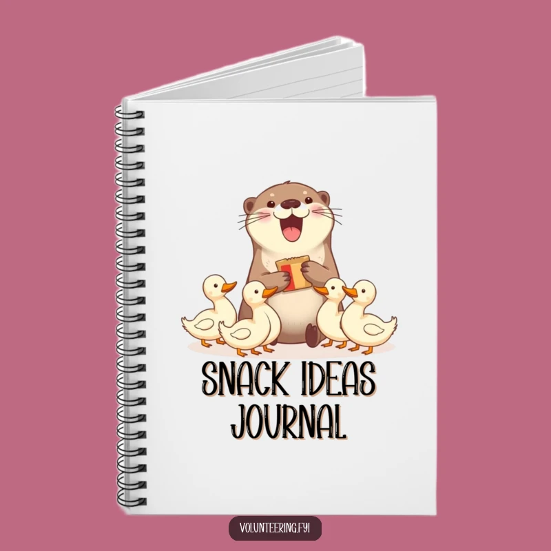 Funny Otter & Ducks Notebook - Journal Sharing Humor