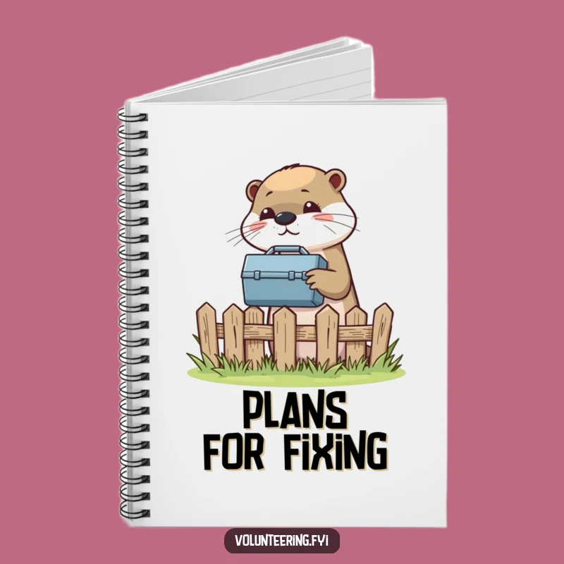 Funny Otter Project Notebook: Helpful Friend Jotting Ideas