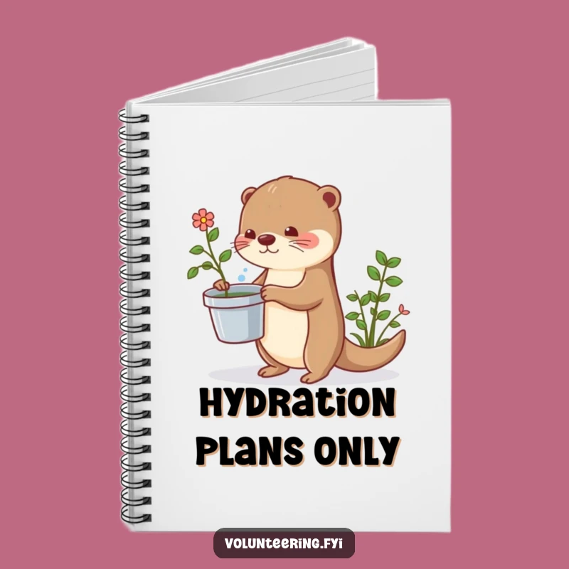 Funny Otter Notebook: Cute Journal for Plant Lovers, Humorous Stationery Gift