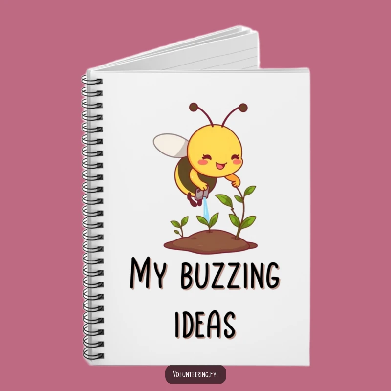 Funny Bee Plant Care Notebook - Humorous Journal for Garden Plans & Notes