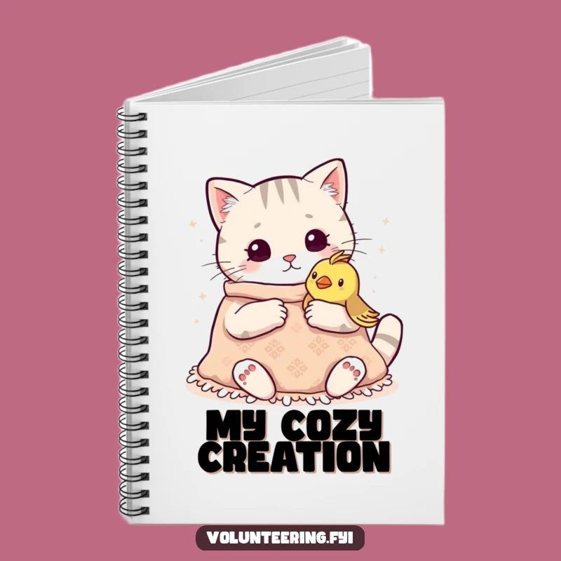 Funny Kawaii Cat Knitting Notebook: Journal Your Thoughts with a Crafty Friend, Great Funny Gift